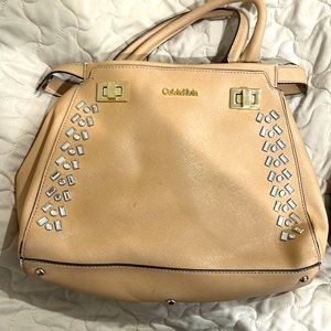 Calvin Klein shoulder bag, used condition but still has life in it.